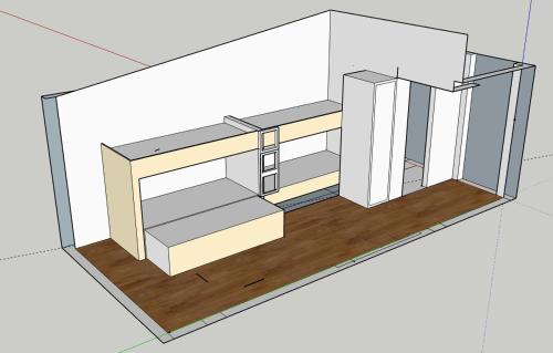 a drawing of a tiny house at Ansgar Summerhotel in Kristiansand