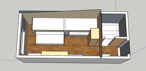 a drawing of a house with a floor plan at Ansgar Summerhotel in Kristiansand