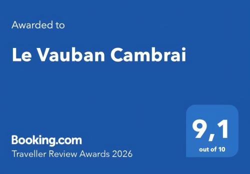 a poster for the l las vaughan canadian travel review awards at Le Vauban Cambrai in Cambrai