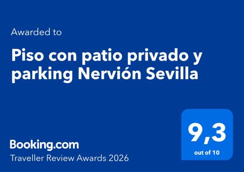 Piso con patio privado y parking Nervión Sevilla