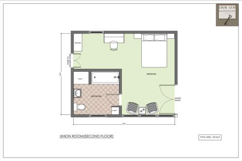 a floor plan of a house at Inn on Randolph in Napa