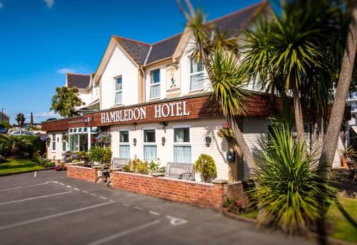 a hotel with a sign that reads kingsbury hotel at Hambledon Hotel in Shanklin