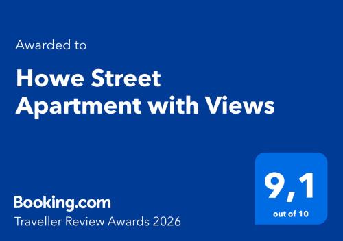 a blue sign that says hope street appointment with views at Howe Street Apartment with Views in Vancouver