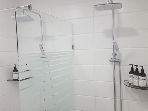 Et badeværelse på Amazon Guesthouse