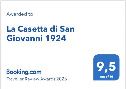 La Casetta di San Giovanni 1924