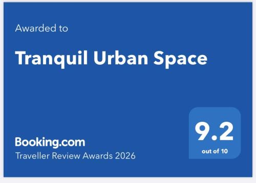 ใบรับรอง รางวัล เครื่องหมาย หรือเอกสารอื่น ๆ ที่จัดแสดงไว้ที่ Tranquil Urban Space