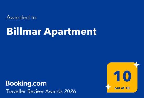 a yellow ruler with the textamped to billimerarma appointment at Billmar Apartment in Tolo