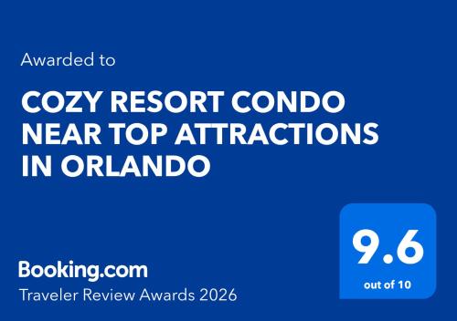 COZY RESORT CONDO NEAR TOP ATTRACTIONS IN ORLANDO photo 29
