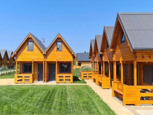 Two-story holiday homes close to the seaside beach