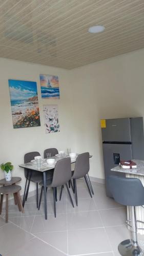 Casa acogedora tesisinde mutfak veya mini mutfak