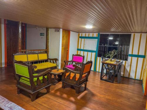 Zona d'estar a Hostal Casa Celeste