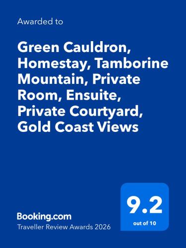 a screenshot of a cell phone with the words green california homelessness homelessness at Green Cauldron, Homestay, Tamborine Mountain, Private Room, Ensuite, Private Courtyard, Gold Coast Views in Mount Tamborine