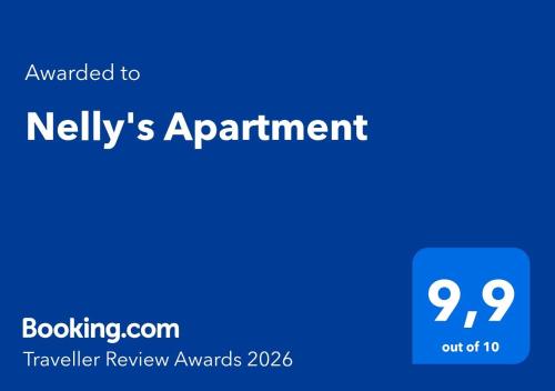 a blue sign with the text entitled to kellys appointment at Nelly's Apartment in Buenos Aires