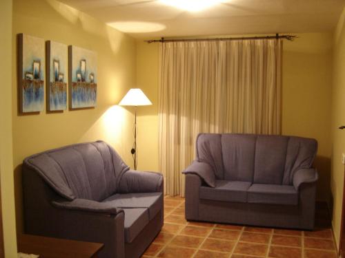 Χώρος καθιστικού στο Hostal Casa Laure y Mª Jose