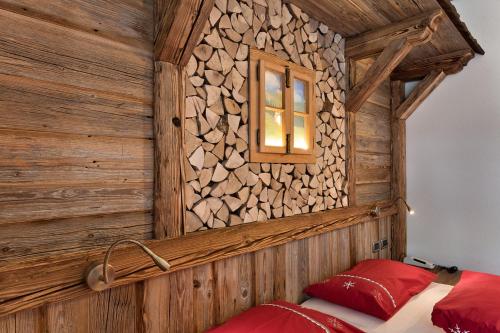En eller flere senge i et værelse på Alpenhotel Panorama