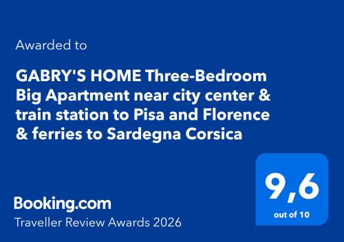Foto GABRY'S HOME Three-Bedroom Big Apartment near city center & train station to Pisa and Florence & ferries to Sardegna Corsica 2