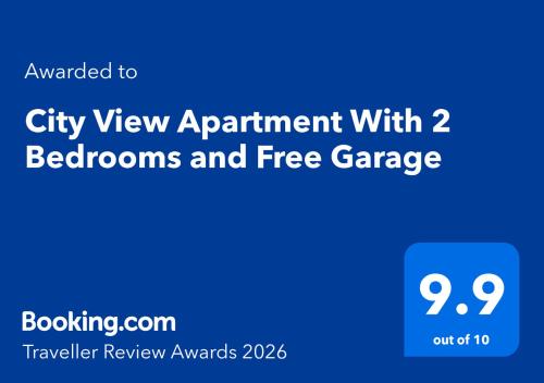 a screenshot of a city view appointment with bedrooms and free garage at City View Apartment With 2 Bedrooms and Free Garage in Blagoevgrad