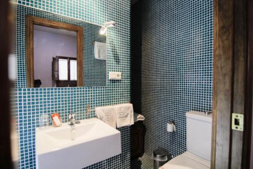 Koupelna v ubytování Vivienda Turística Yamaries