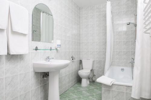 Koupelna v ubytování Hotel Accademia
