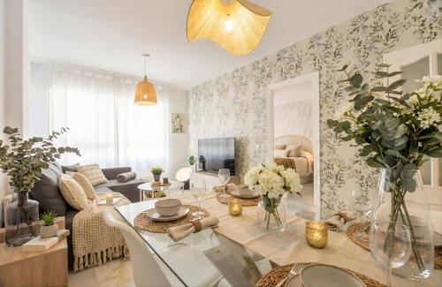 Exclusivo oasis con terraza jardín en la Malagueta, playa y supermercados, centro histórico a un paso