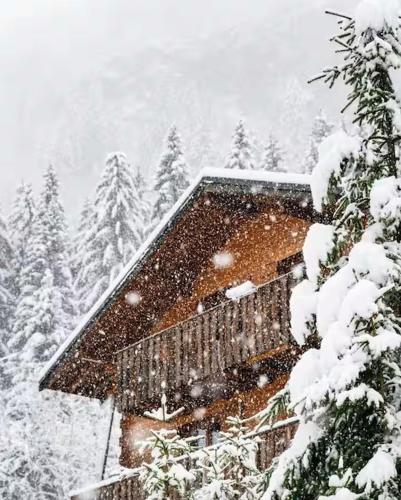 Spacious comfortable chalet close to the ski lifts for 8 persons