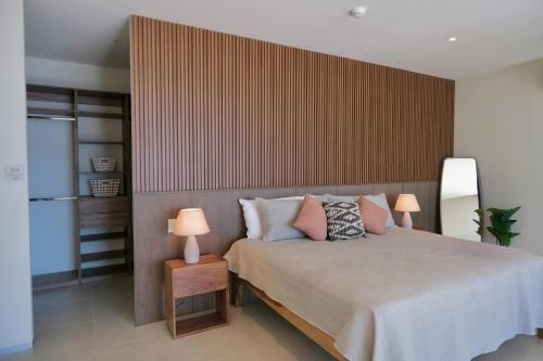 Krevet ili kreveti u jedinici u okviru objekta Oceanview Loft Mare