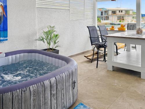Villa Sunrise Jolly Harbour Waterfront Retreat