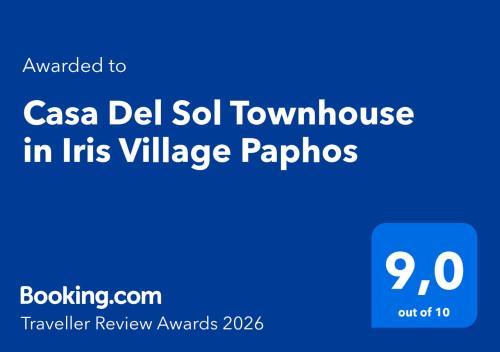 a screenshot of the csa del sol townhouse in his village packages at Casa Del Sol - Iris Village Universal Paphos, 2BD in Paphos