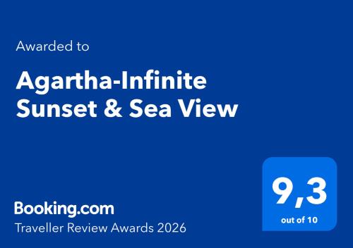 a screenshot of theania initiative sunset and seaview website at Agartha-Infinite Sunset & Sea View in Asfendioú