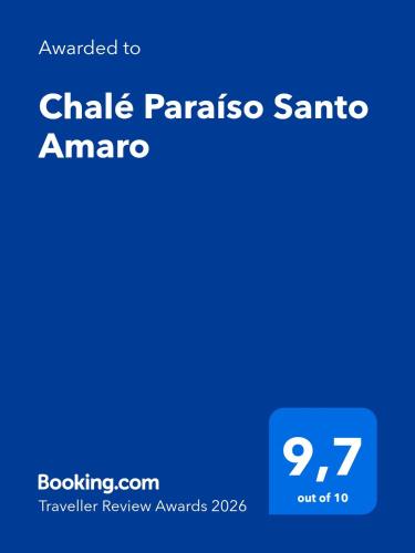 a screenshot of a cell phone with the chile paracas santa amara at Chalé Paraíso Santo Amaro in Santo Amaro