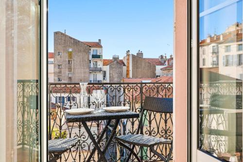 Le Rosy - Apartment in Central Cannes Balcony