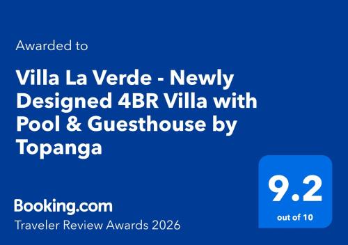 Villa La Verde - Newly Designed 4BR Villa with Pool & Guesthouse by Topanga photo 10