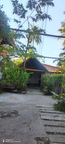 Jardí fora de Hostel john