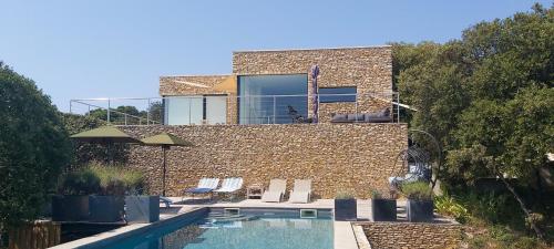 Stone House With Ventoux View In Ardèche