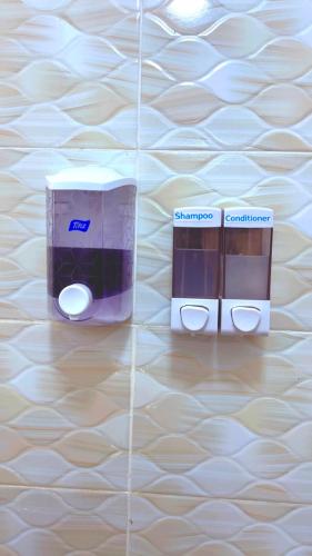 a pair of speakers on the wall of a room at Polea Tatu in Ngong