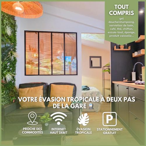 L'Évasion Tropicale, Queen Size, Jardin & Gare
