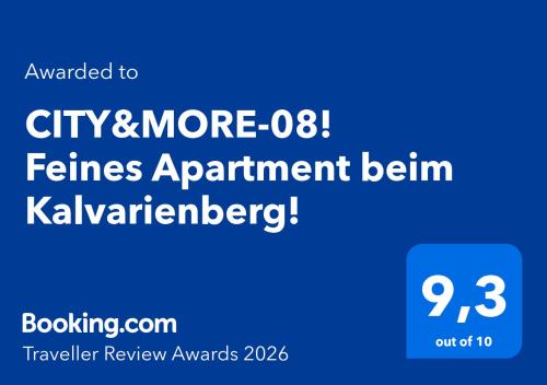 CITY&MORE-08! Feines Apartment beim Kalvarienberg!