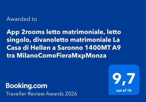 a screenshot of a cell phone with the words approved to app ids at La Casa di Hellen 2room &living room 5pers app in Saronno