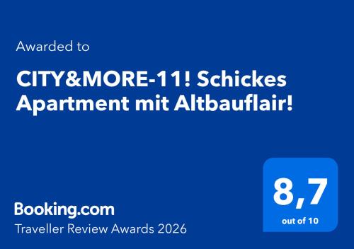 CITY&MORE-11! Schickes Apartment mit Altbauflair!