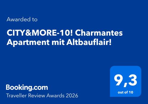 CITY&MORE-10! Charmantes Apartment mit Altbauflair!