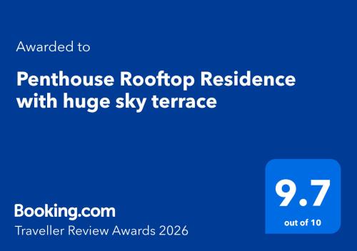 Penthouse Rooftop Residence with huge sky terrace