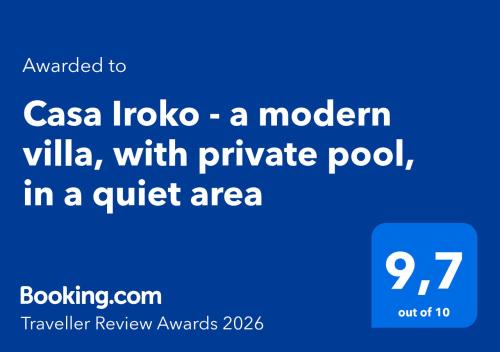 a modern villa with private pool in a quiet area screenshot at Casa Iroko - a modern villa, with private pool, in a quiet area in Nadadouro