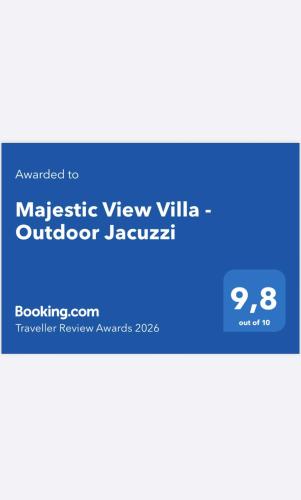 a screenshot of a website for a marketing view ville outdoor jazyssey at Majestic View Villa - Outdoor Jacuzzi in Arkasa