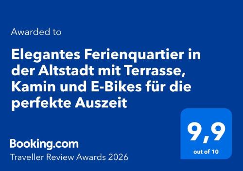 a screenshot of a cell phone with the textgraduate entrepreneur in deritzitzmt at Haus HarzZauber - Elegantes Ferienquartier in der Altstadt mit Terrasse, Kamin und E-Bikes für die perfekte Auszeit in Wernigerode