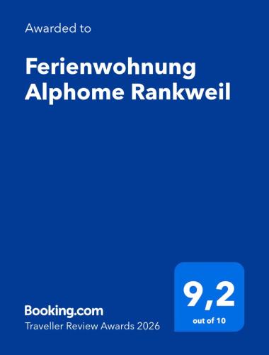 a screenshot of a cell phone with the text remembering appliance rankings at Ferienwohnung Alphome Rankweil in Rankweil