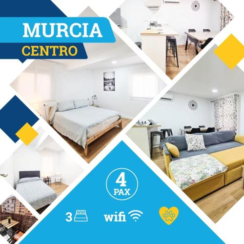 Luminoso apartamento en Murcia Centro 4pax y mascotas