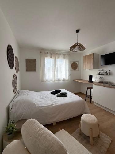Studio moderne climatisé à 20 min Bordeaux