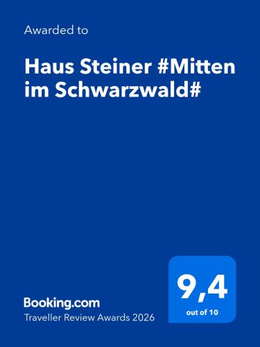 a screenshot of a cell phone with the words haus senior mirsein in at Haus Steiner - Ruhige, top bewertete Ferienwohnung in Lauterbach - Schwarzwald in Lauterbach