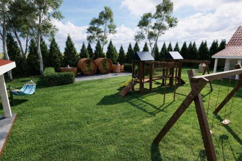 Mazurskie Wzgórze-Domki z basenem