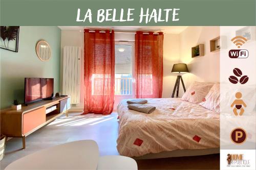 Belle Halte - T2 cosy proche hôpital avec parking gratuit sur place